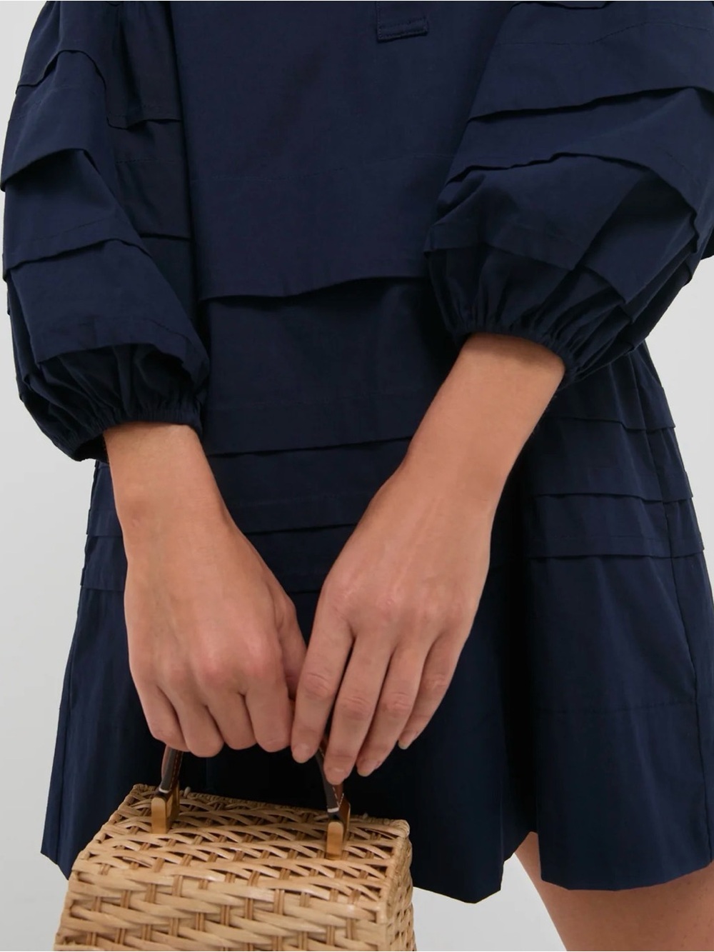 Tuckernuck Pomander Place Chelsea Dress Puff Long Sleeve - Picture 9 of 9